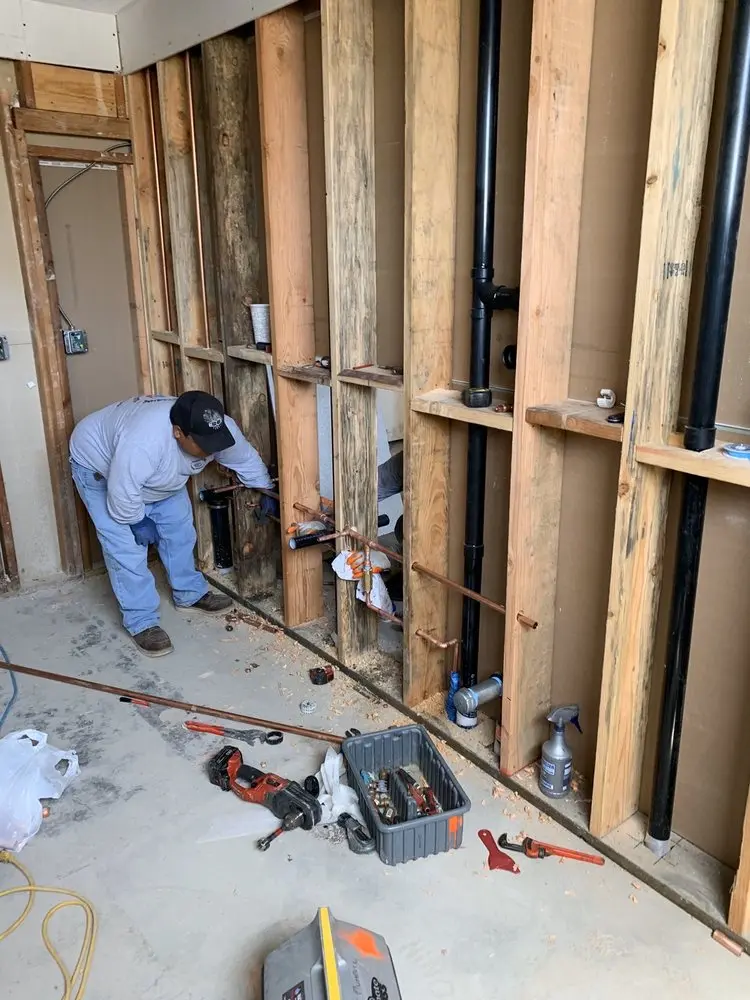 Commercial rough-in plumbing for Water Heater Replacement in Langhorne